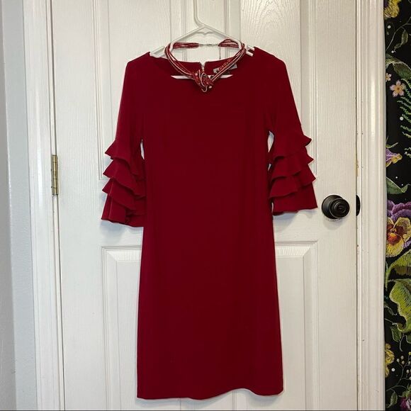 Danny and Nicole Red Dress - Picture 3 of 12